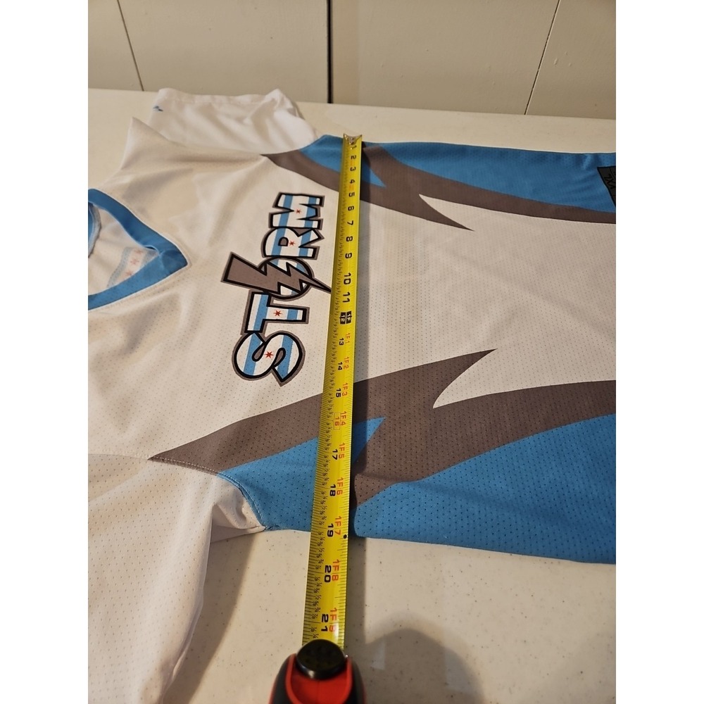 Boombah Storm Jersey De Leon 22 White/Blue YXL 100% Polyester (A1212) - Picture 5 of 10